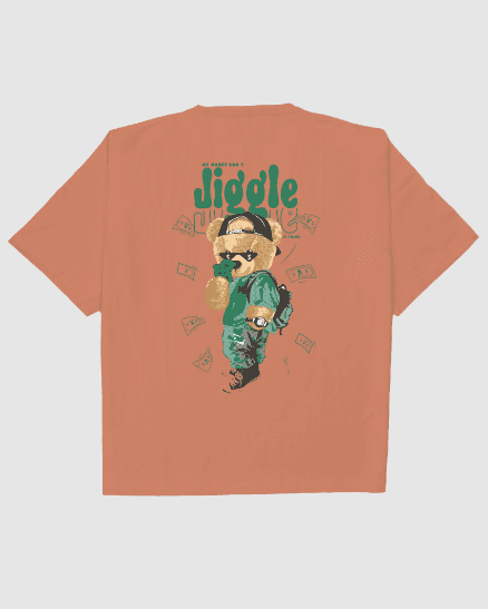 Jiggle & Fold - Streetwear Bear Edition Oversized Tee - Image 10