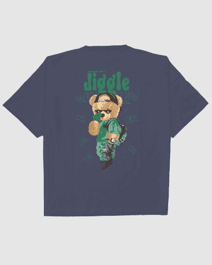 Jiggle & Fold - Streetwear Bear Edition Oversized Tee - Image 8